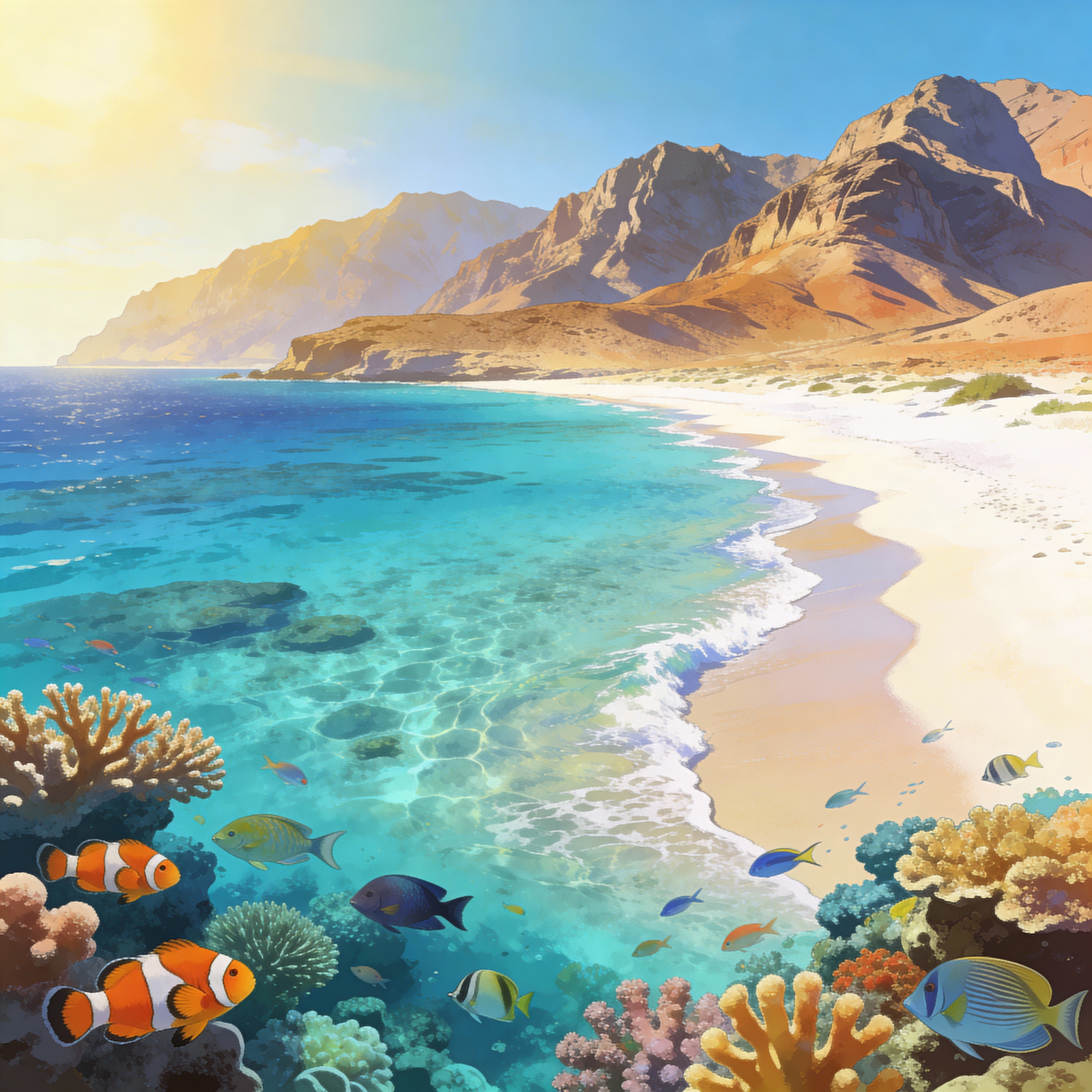 جزيرة تيران درة البحر الاحمر